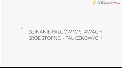 Animacja: ćwiczenie krótkiej stopy
